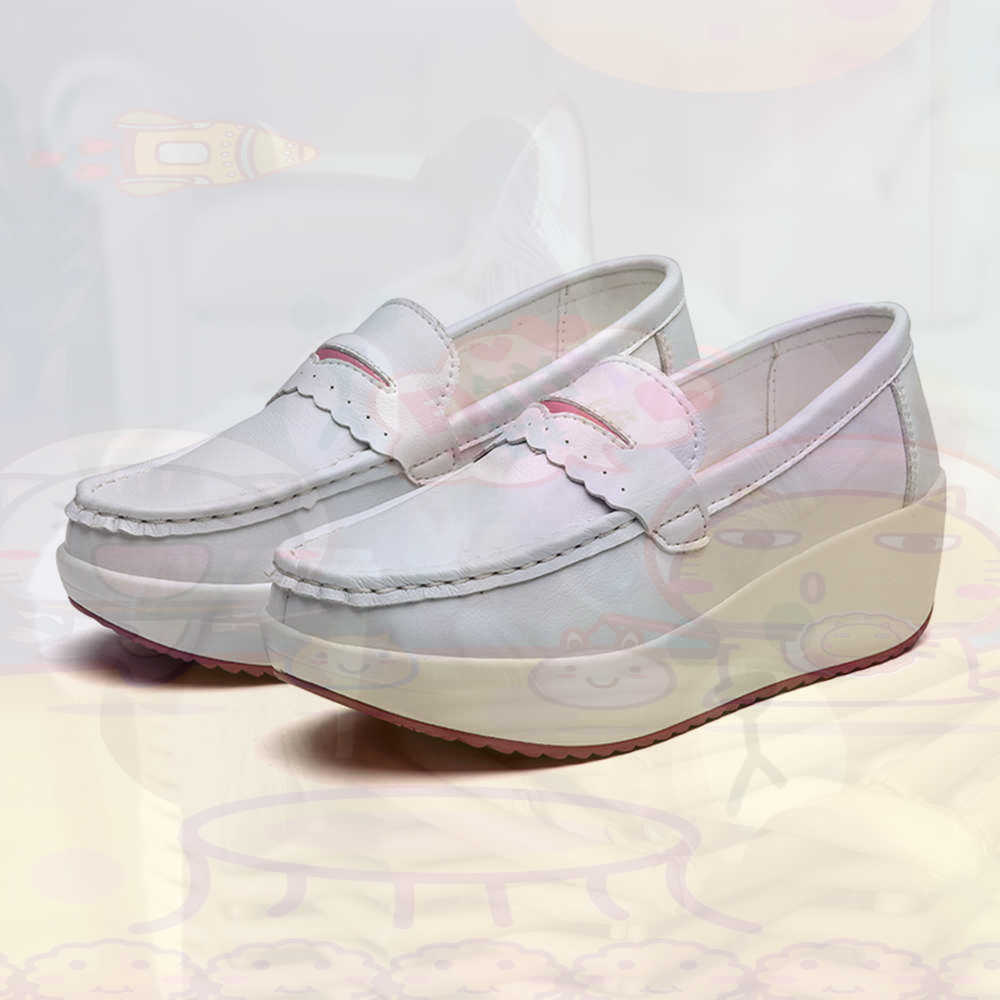 Tech Office Outfits Men - Plataform Sepatu Kets Merah Muda Musim
