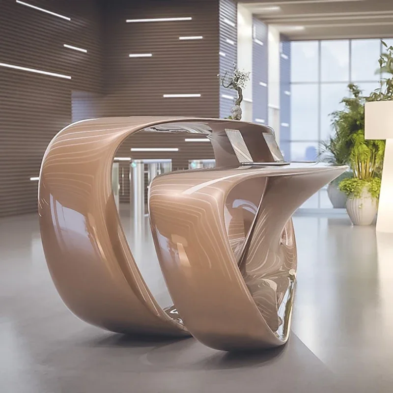 Tech Office Reception - Meja Resepsionis Tech-Sense Creative Fashion Bentuk