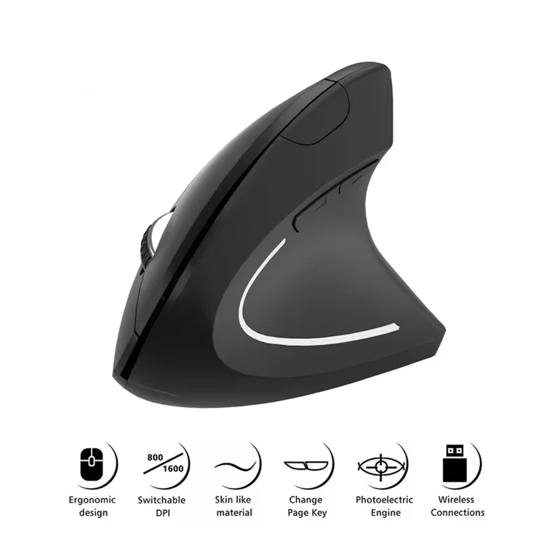 Mouse Vertikal Nirkabel Lenovo - Ergonomic Mouse Vertical ulasan dan harga