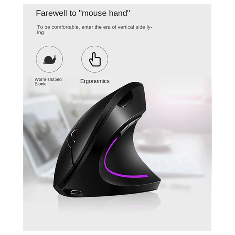 doyou Mouse Vertikal Nirkabel  - Ergonomic Mouse Vertical ulasan dan harga