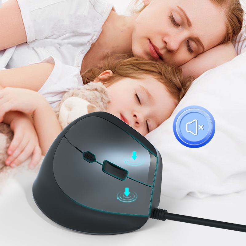 Mouse game berkabel RGB vertik - Ergonomic Mouse Vertical ulasan dan harga