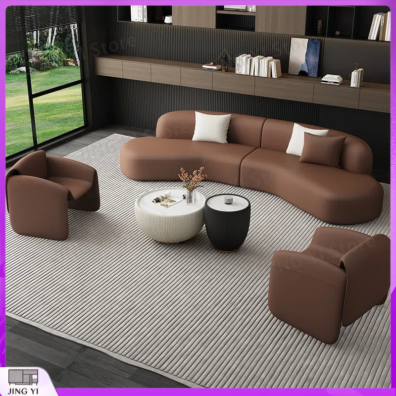 Sofa Kulit Teknologi Tahan Aus - Tech Office Reception ulasan dan harga