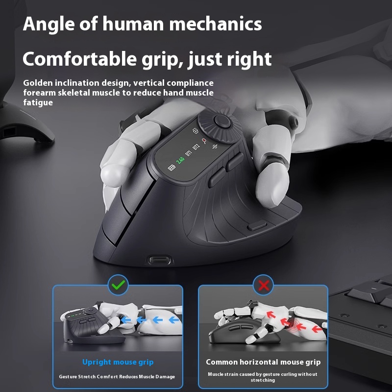 Mouse Gaming Monster M2 PRO MA - Ergonomic Mouse Vertical ulasan dan harga