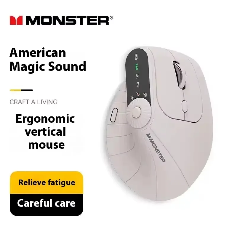 Mouse Gaming Monster M2 PRO MA - Ergonomic Mouse Vertical ulasan dan harga