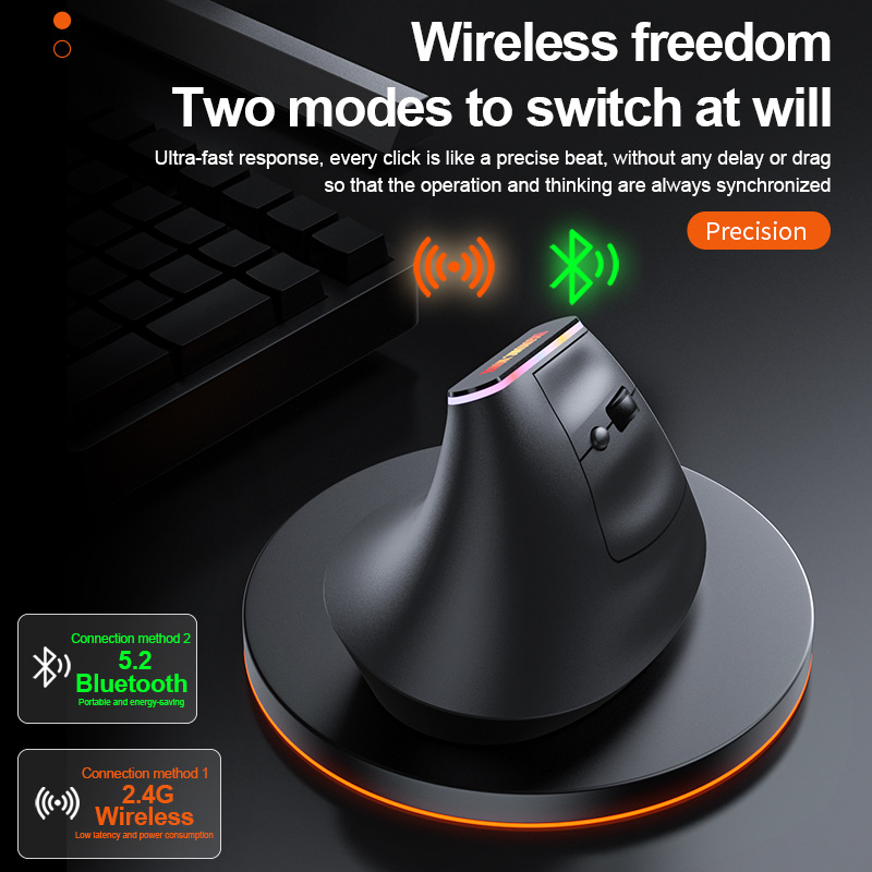 Mouse Nirkabel Vertikal Portab - Ergonomic Mouse Vertical ulasan dan harga