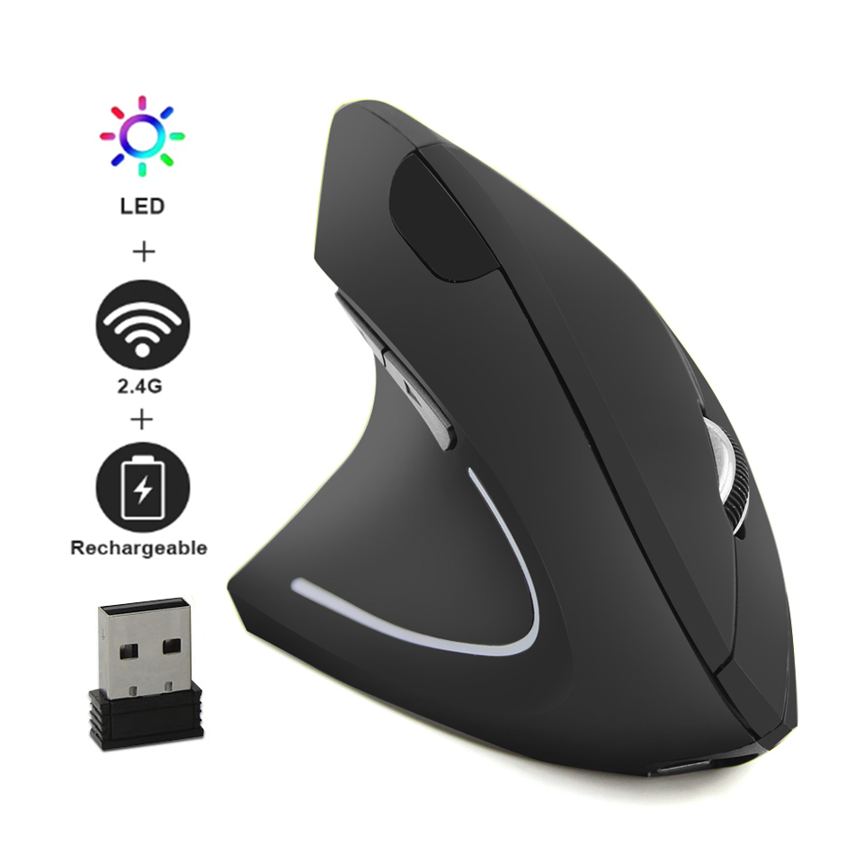 Mouse Vertikal Nirkabel Berkab - Ergonomic Mouse Vertical ulasan dan harga