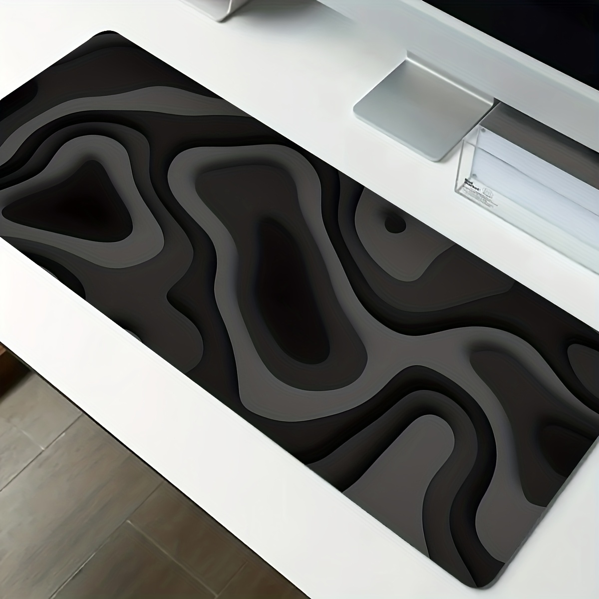 Alas Mouse Besar Desain Swirl  - Office Desk Tech Accessories ulasan dan harga
