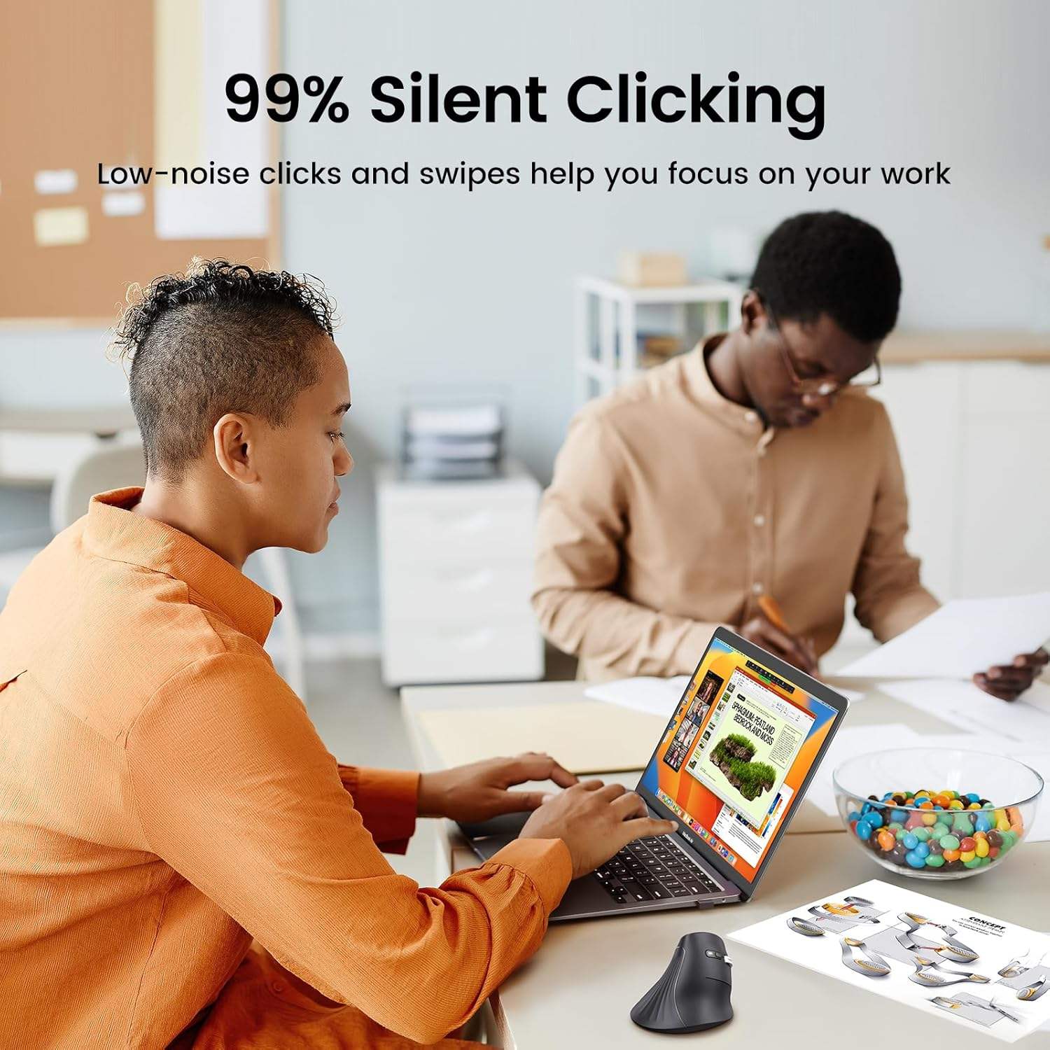 UGREEN MU008 Mouse Bluetooth N - Ergonomic Mouse Vertical ulasan dan harga
