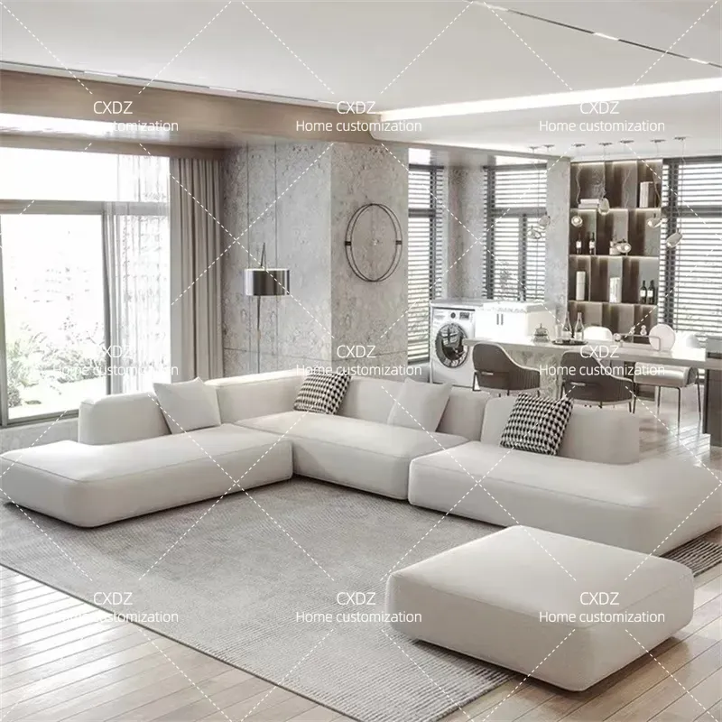 Sofa Sudut Bentuk L Minimalis  - Tech Office Reception ulasan dan harga