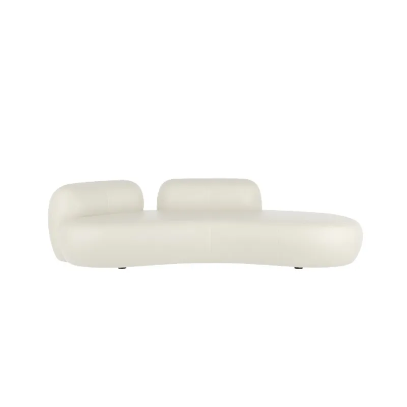 Sofa Kain Teknologi Putih Nord - Tech Office Reception ulasan dan harga