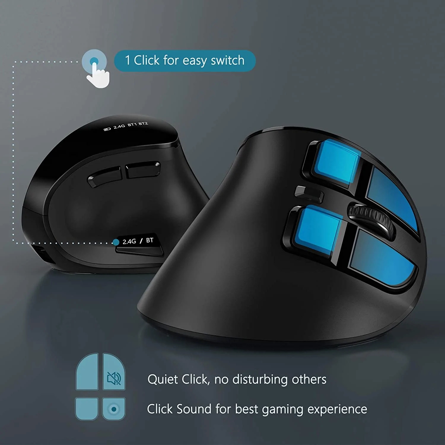 Seenda Mouse nirkabel vertikal - Ergonomic Mouse Vertical ulasan dan harga